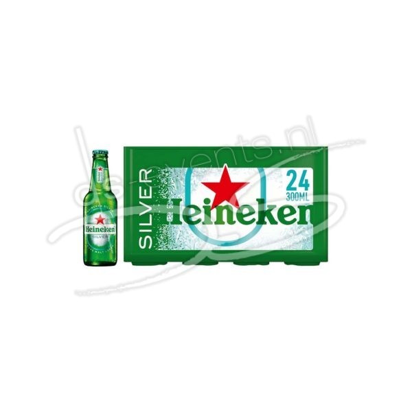 Heineken Silver Bottle 30cl (krat á 24 stuks)