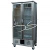 Staande 2-deurs glasdeur koelkast Gamko 500Liter, in rvs frame