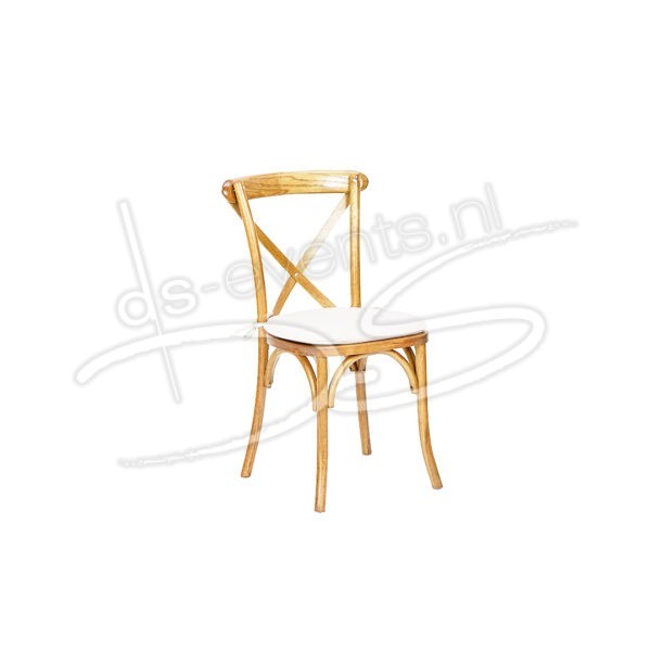 Crossback chair hout incl. zitting