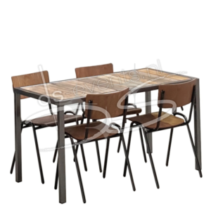 StelligStaal tafel 136 x 72 cm