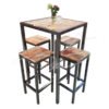 Sta-, hangtafel StelligStaal 72 x 72 cm