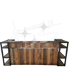 Voorzetbar StelligStaal 300 x 80 cm